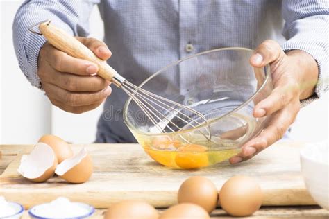 Whisking an egg