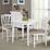 Rattan Wicker Furniture 3 Pc Dining Kitchen Set Square Table and 2 Warm