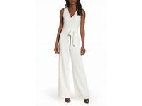 White 70S Style Jumpsuit