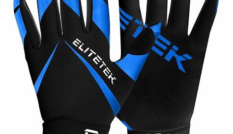 EliteTek RG-14 Football Gloves (Blue, Youth L) - Walmart.com