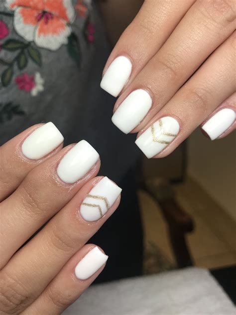 23 Best White and Gold Nails To Try Yourself StayGlam
