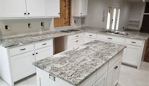 Super White granite features smooth patterns of gray
