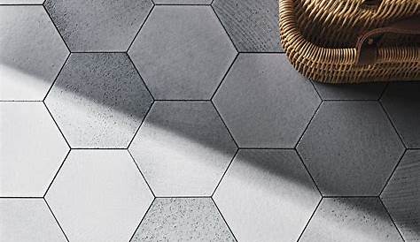MTO0246 Classic Hexagon White Beige Gray Glossy Ceramic Mosaic Tile