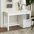 white and wood desk