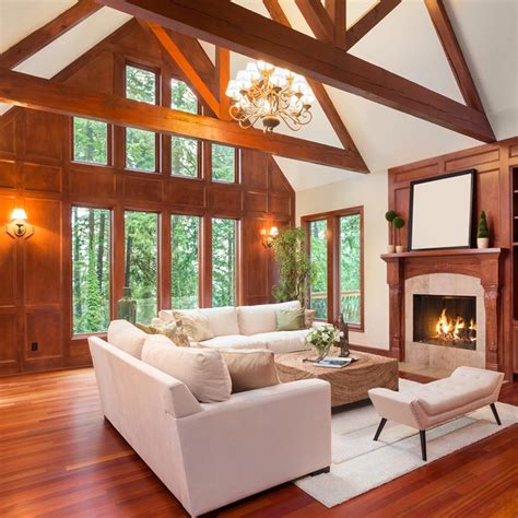 neutrals white + wood Living room inspo, House styles