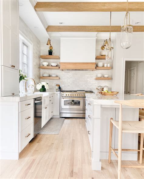 White And Wood Kitchen: A Timeless And Joyful Pairing