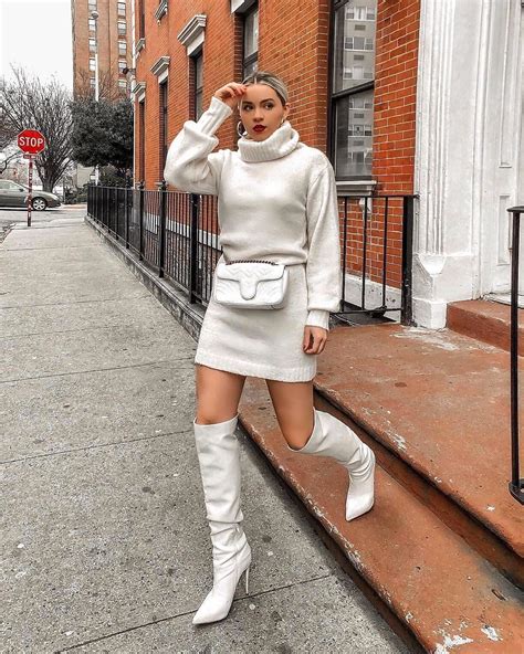 34 Popular Winter White Boots Outfits Ideas For Women To Copy Støvler