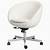 white chair for desk ikea