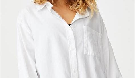 NWOT White oversized cotton boyfriend shirt | Never worn white