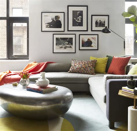 This White Cushions On Grey Sofa For Small Space