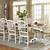 white dining room table set