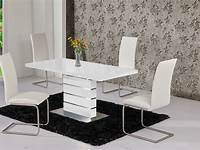 Grange White Extending Dining Table with 6 Oxford Chairs Furniture Choice