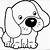 white dog coloring pages