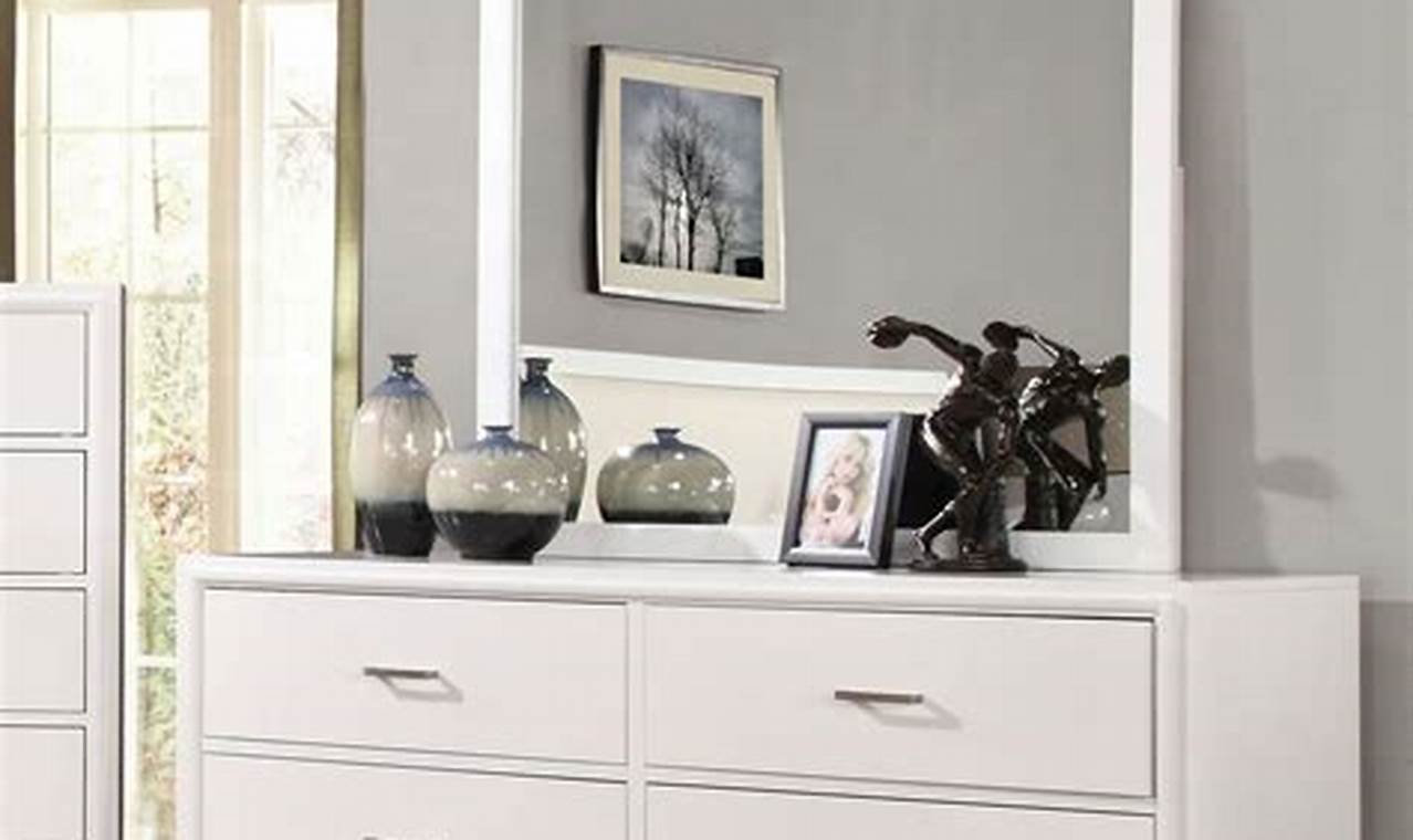 Unveil the Secrets of White Dressers with Mirrors: A Transformation for Your Bedroom