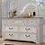 white dresser with wood top