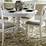 Trani Weathered Worn White 9Piece Dining Set with Extendable Table