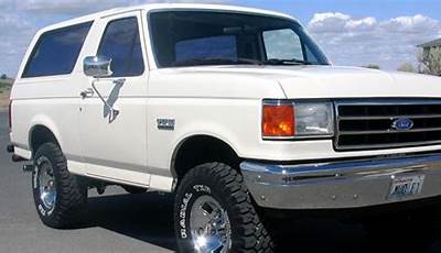 White Ford Bronco Dc