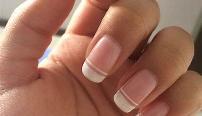 White French Tips Double Line