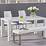 Atlanta 160cm White High Gloss Dining Table with Cavello Chairs and