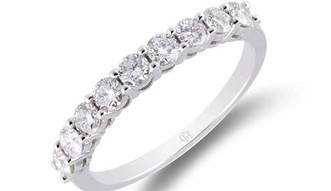 White Gold Eternity Rings 9ct Diamond Cluster Ring Engagement