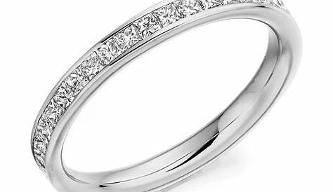 Channel Diamond Full Eternity Ring in 18k White Gold (2
