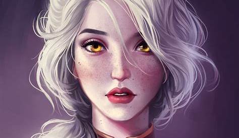 Fantasy, woman, white hair, art, 720x1280 wallpaper | Fantasy women