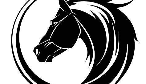 White Horse Head Logo Vector Stock Vector. Illustration Of