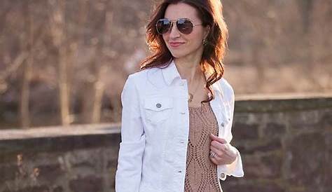 White Jacket Outfit Spring Loving The Denim Trend Haven't Been Able To
