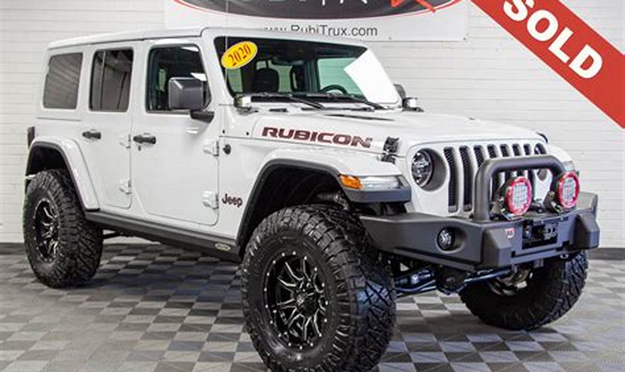 white jeep rubicon unlimited for sale