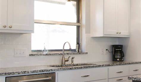 White Kitchen Cabinets Gray Granite Countertops Pin On Reno