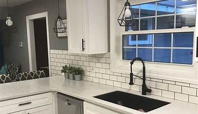 White Kitchen Cabinets With Black Handles