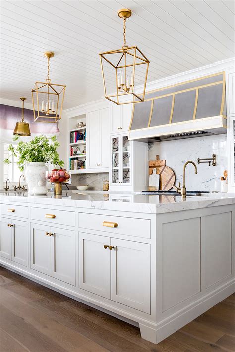 Transform Your Kitchen With Stunning White Cabinets And Gold Hardware
