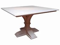TB194 South White Lacquer Side Table Pedestal Prop Rental ACME Brooklyn