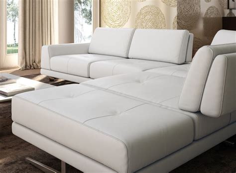 Favorite White Leather Sofa Design For Small Space