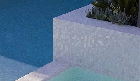 bisazza vtc 20.10 White glass mosaic pool tile