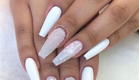 White Nails For Winter