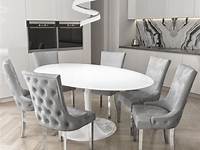 Buy White Oval Tulip Style Dining Table from Fusion Living