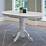 Dillon Extendable White Oval Pedestal Dining Table with 12in Butterfly Leaf