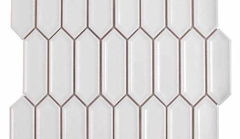 Pier White Blend Picket Mosaic Tile DA4326PICKTMS1P