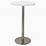 International Concepts Linen White 30" Round Top Ped Table 42" High