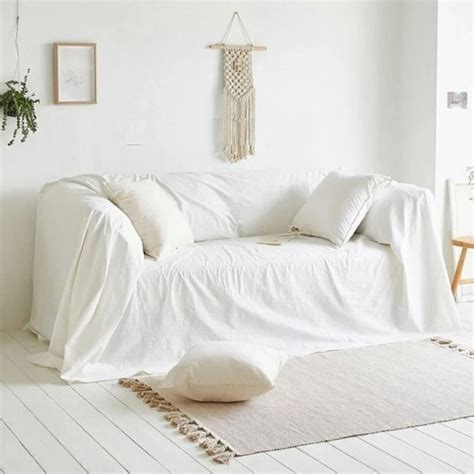 List Of White Sofa Covers Fur For Small Space