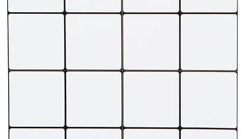 Matt White Square Large 30cm x 30cm (4.8cm x 4.8cm) Wall & Floor Tiles