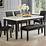 Steve Silver Westby WB380T Transitional White Marble Top Dining Table