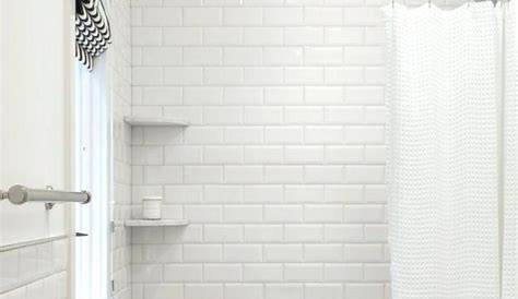 Bathroom Floor Ideas With White Subway Tile Pebble shower floor