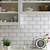 white subway tile with grey grout kitchen