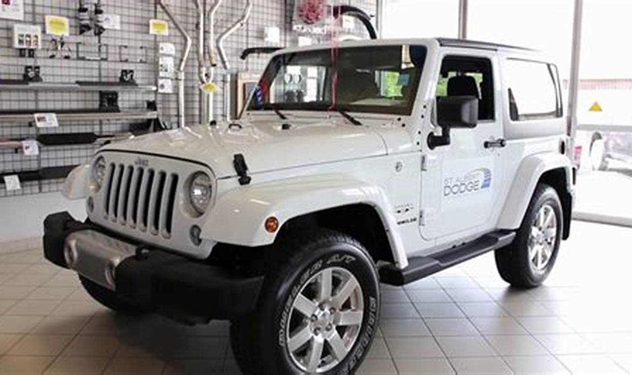 white two door jeep wrangler for sale