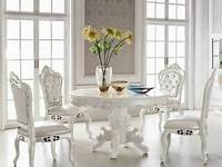 VICTORIAN VINTAGE DINING TABLE WHITE SHABBYCHIC WITH 4 CHAIRS in