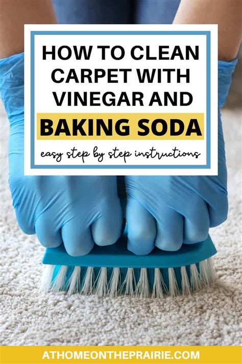 Homemade Carpet Cleaner Mix white vinegar and baking soda together to