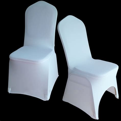 100pcs Wholesale Universal White Chair Cover Spandex Lycra Hotal
