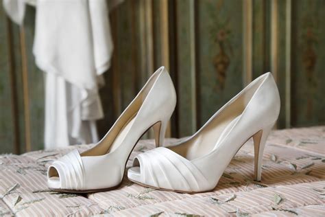 White wedding shoes Rhinestone Wedding Shoes Ivory Bride Etsy